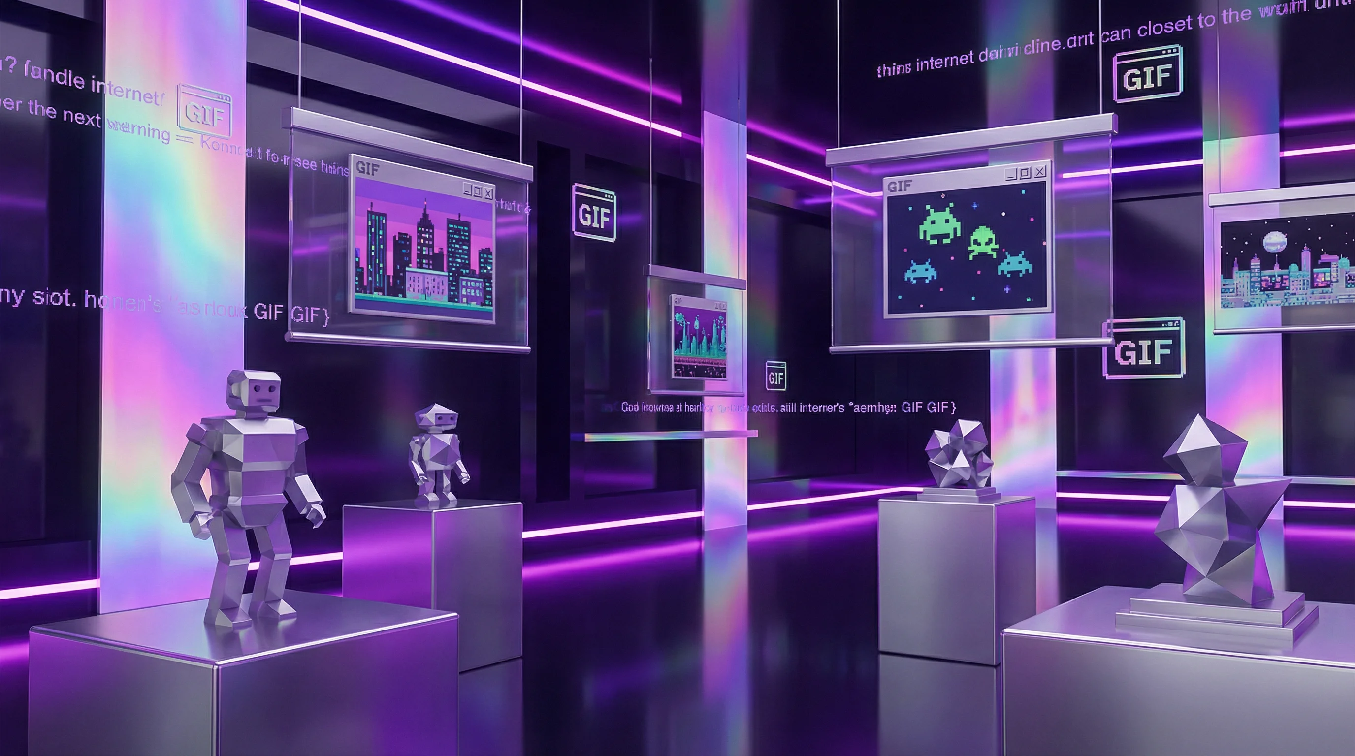 17c 数字画廊 低多边形3D艺术与像素作品展